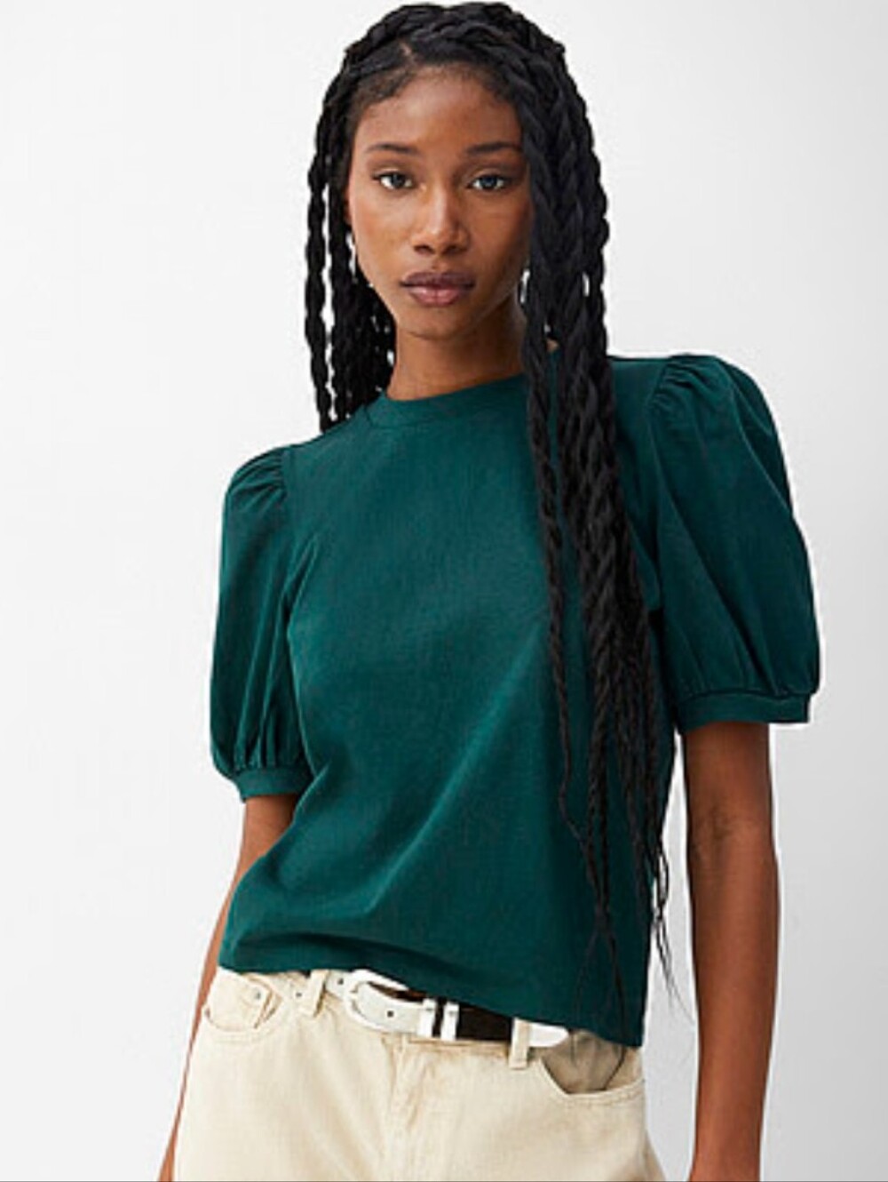 Simons Organic Cotton Puff-Sleeve Tee